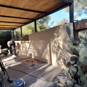 Aménagement extérieur, cuisine d'été  d'une maison individuelle