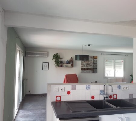 Ouverture Intérieur maison